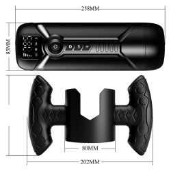 PRETTY LOVE - AETOLA MULTIFUNCTION AUTOMATIC MASTURBATOR WITH HANDLE BLACK