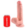 KING COCK PLUS - TRIPLE DENSITY REALISTIC DILDO WITH SWINGING TESTICLES 30 CM FLESH