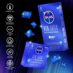 SKINS - LATEX-FREE CONDOMS PACK OF 8