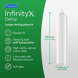 PASANTE - DELAY INFINITY CONDOMS BOX 144 UNITS