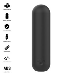 INTENSE - JUDY RECHARGEABLE VIBRATING BULLET WITH REMOTE CONTROL BLACK