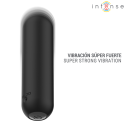 INTENSE - JUDY RECHARGEABLE VIBRATING BULLET WITH REMOTE CONTROL BLACK