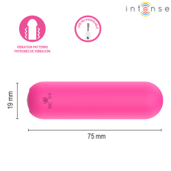 INTENSE - JUDY RECHARGEABLE VIBRATING BULLET WITH REMOTE CONTROL PINK