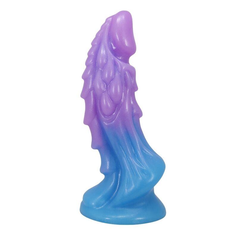 POWER MONSTERS - ATLANTEANS REALISTIC DILDO WITH SUCTION CUP 19 CM Ø 5 CM BLUE  PURPLE