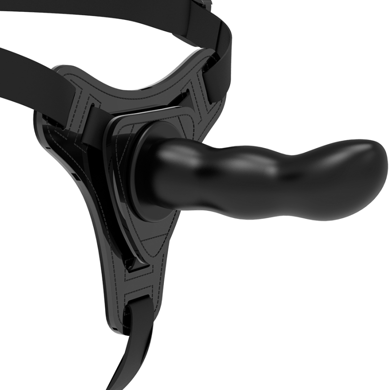 FETISH SUBMISSIVE HARNESS - SILICONA NEGRO G-SPOT 16 CM