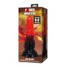 POWER MONSTERS - FIRE DRAGON FANTASY DILDO WITH SUCTION CUP 24.5 CM Ø 5.8 CM RED  BLACK