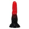 POWER MONSTERS - FIRE DRAGON FANTASY DILDO WITH SUCTION CUP 24.5 CM Ø 5.8 CM RED  BLACK