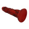 POWER MONSTERS - MINOTAUR FANTASY DILDO WITH SUCTION CUP 21 CM Ø 5 CM RED  BLACK