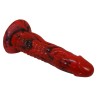 POWER MONSTERS - MINOTAUR FANTASY DILDO WITH SUCTION CUP 21 CM Ø 5 CM RED  BLACK