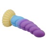 POWER MONSTERS - UNICORN TRICOLOR FANTASY SILICONE DILDO 22 CM Ø 5 CM