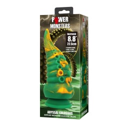 POWER MONSTERS - ABYSSAL COLOSSUS BICOLOR FANTASY SILICONE DILDO 22.5 CM Ø 6 CM