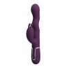PRETTY LOVE - LOURSEN RABBIT VIBRATOR WITH THRUSTING MOTION AND 7 VIBRATIONS USB RECHARGEABLE PURPLE