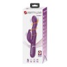 PRETTY LOVE - LOURSEN RABBIT VIBRATOR WITH THRUSTING MOTION AND 7 VIBRATIONS USB RECHARGEABLE PURPLE