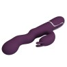 PRETTY LOVE - LOURSEN RABBIT VIBRATOR WITH THRUSTING MOTION AND 7 VIBRATIONS USB RECHARGEABLE PURPLE