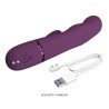 PRETTY LOVE - ZACH RECHARGEABLE THRUSTING RABBIT VIBRATOR 5+5 FUNCTIONS