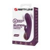 PRETTY LOVE - LANDYN RECHARGEABLE RABBIT VIBRATOR 10 FUNCTIONS PURPLE