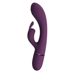 PRETTY LOVE - ROCCO RECHARGEABLE RABBIT VIBRATOR 10 FUNCTIONS PURPLE
