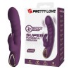 PRETTY LOVE - HARPER RECHARGEABLE RABBIT VIBRATOR 10 FUNCTIONS PURPLE