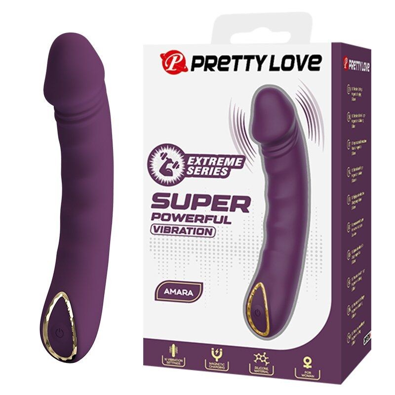 PRETTY LOVE - AMARA RECHARGEABLE VIBRATOR 10 FUNCTIONS PURPLE