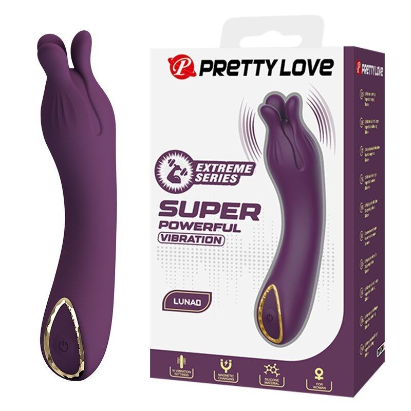 PRETTY LOVE - LUNAO RECHARGEABLE VIBRATOR 10 FUNCTIONS PURPLE