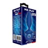 MR PLAY - TEXTURED ANAL PLUG WITH RING BLUE S