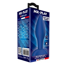 MR PLAY - TAPERED SILICONE ANAL PLUG BLUE M
