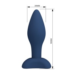 MR PLAY - TAPERED SILICONE ANAL PLUG BLUE S