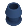MR PLAY - JACK BLUE SILICONE HOLLOW ANAL PLUG SIZE M