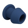 MR PLAY - JACK BLUE SILICONE HOLLOW ANAL PLUG SIZE M