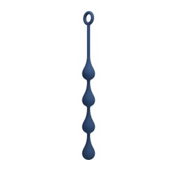 MR PLAY - BLUE SILICONE ANAL BEADS SIZE M 33 CM