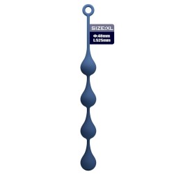 MR PLAY - BLUE SILICONE ANAL BEADS SIZE XL 52.5 CM