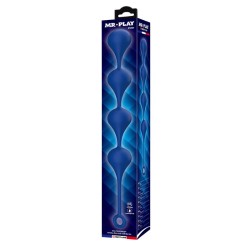 MR PLAY - BLUE SILICONE ANAL BEADS SIZE XL 52.5 CM