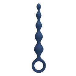 MR PLAY - BLUE SILICONE ANAL BEADS  ANAL PLUG 20.4 CM