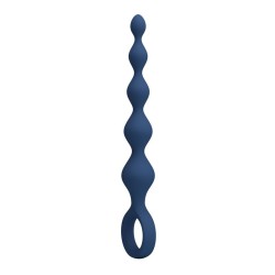 MR PLAY - BLUE SILICONE ANAL BEADS  ANAL PLUG 20.4 CM