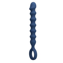 MR PLAY - BLUE SILICONE ANAL BEADS  ANAL PLUG -Ø- 3,4 CM - 28.5 CM