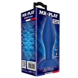 MR PLAY - TAPERED SILICONE ANAL PLUG BLUE L