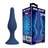 MR PLAY - SLIM SILICONE ANAL PLUG BLUE L