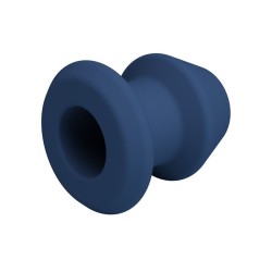 MR PLAY - JACK BLUE SILICONE HOLLOW ANAL PLUG SIZE S