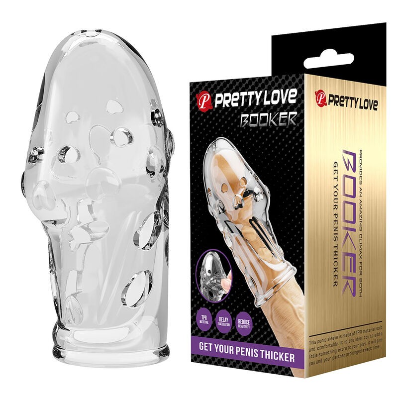 PRETTY LOVE - ROCKER PENIS SLEEVE GET YOUR PENIS THICKER TRANSPARENT