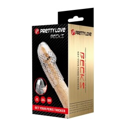 PRETTY LOVE - GEEK'S PENIS SLEEVE GET YOUR PENIS THICKER TRANSPARENT