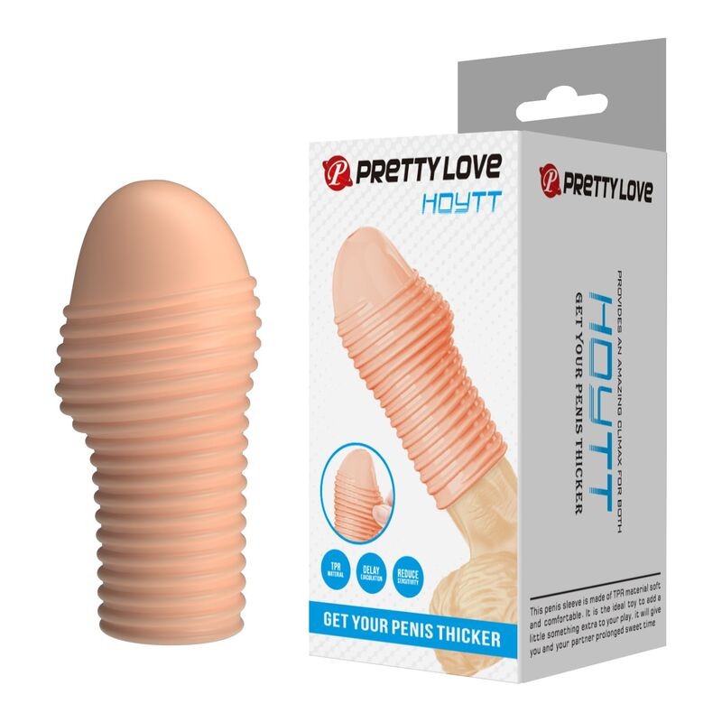 PRETTY LOVE - HOTTT PENIS SLEEVE GET YOUR PENIS THICKER NATURAL COLOR
