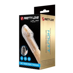 PRETTY LOVE - HOTTT PENIS SLEEVE GET YOUR PENIS THICKER TRANSPARENT