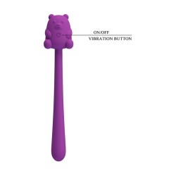 PRETTY LOVE - CUTE BEAR FLIRTING STICK RECHARGEABLE VIBRATOR