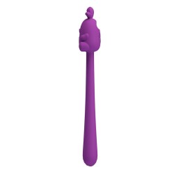 PRETTY LOVE - CUTE BUNNY FLIRTING STICK FLEXIBLE VIBRATOR USB RECHARGEABLE PURPLE