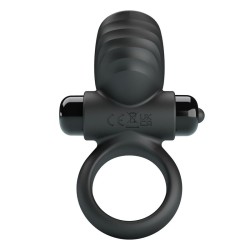 PRETTY LOVE - ADRIEN VIBRATING PENIS RING 10 FUNCTIONS BLACK