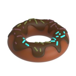 PRETTY LOVE - SUPER DONUT PENIS RING BROWN