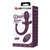 PRETTY LOVE - LIOEA VIBRATING ANAL PLUG WITH TAIL 12 FUNCTIONS PURPLE REMOTE CONTROL