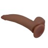 PRETTY LOVE - CUTHBERT REALISTIC FLEXIBLE DILDO 20 CM Ø 5 CM TPE BROWN