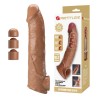 PRETTY LOVE - ADJUSTABLE PENIS EXTENSION SLEEVE 26 CM Ø 4 CM NATURAL