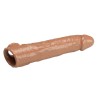 PRETTY LOVE - ADJUSTABLE PENIS EXTENSION SLEEVE 26 CM Ø 4 CM BROWN